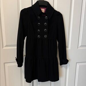 Candie's Elegant Black Pea Coat